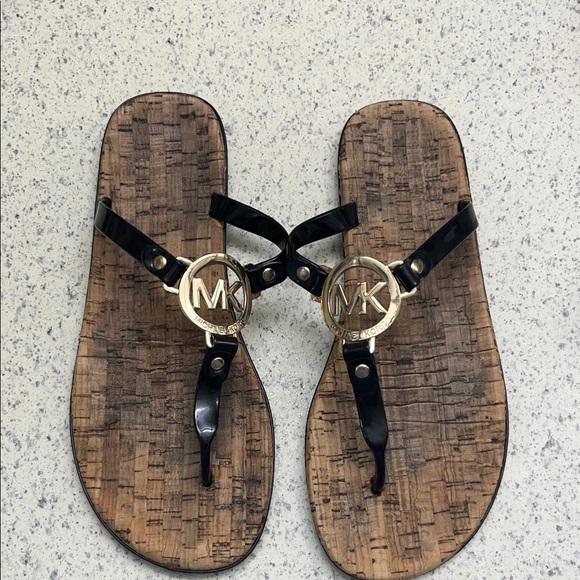 Michael Kors Black Sandals - Picture 1 of 8